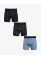Pack X3 Bóxer Medio X3 Para Hombre Negro Seven Seven de Seven Seven
