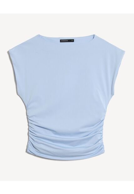 Camiseta Para Mujer Manga Corta Cuello Redondo Color Azul Marca Seven Seven #28096530