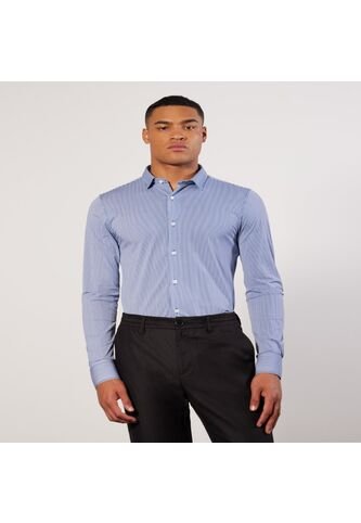 Camisa Para Hombre Manga Larga  Color Azul  Marca Seven Seven #45011953 Seven Seven