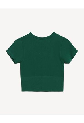 Camiseta Para Mujer Manga Corta Cuello Redondo Color Verde Marca Seven Seven #28096455