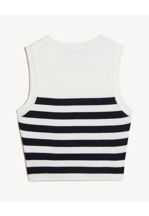 Camiseta Para Mujer Manga Sisa Cuello Redondo Color Blanco Marca Seven Seven #28096460