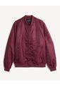 Chaqueta Bomber Con Cremallera  Para Hombre Rojo Seven Seven de Seven Seven