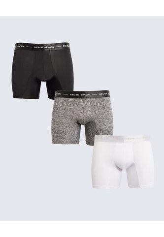 Pack X 3 Bóxer Medio En Microfibra X3 Para Hombre Blanco Seven Seven Seven Seven