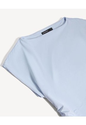 Camiseta Para Mujer Manga Corta Cuello Redondo Color Azul Marca Seven Seven #28096530