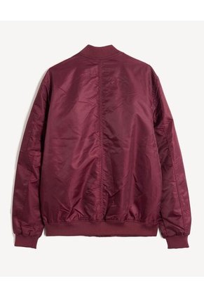 Chaqueta Bomber Con Cremallera  Para Hombre Rojo Seven Seven