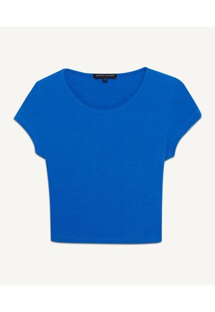 Camiseta Para Mujer Manga Corta Color Azul Rey Marca Seven Seven #28095573