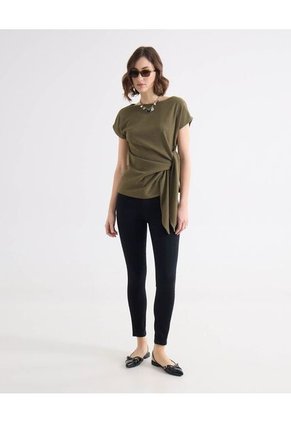 Camiseta Para Mujer Manga Corta Moda Color Verde Marca Seven Seven #28096468