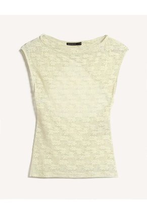 Camiseta Para Mujer Manga Corta Moda Color Amarillo Marca Seven Seven #28096487