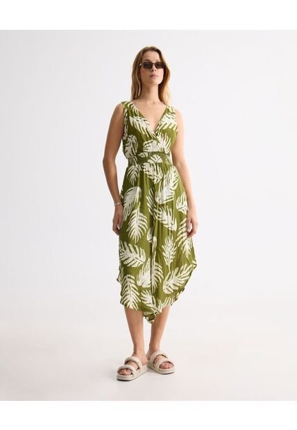 Enterizo Para Mujer Manga Sisa Color Verde Marca Seven Seven #28320439