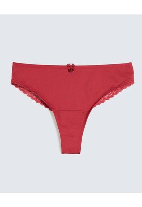 Panty Para Mujer Tanga Color Rojo Marca Seven Seven #28800103