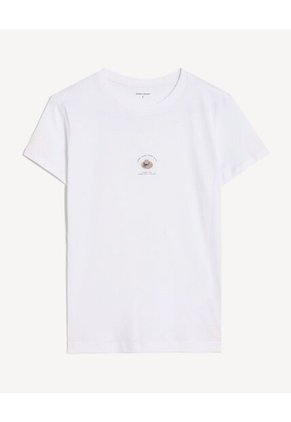 Camiseta Para Mujer Manga Corta Cuello Redondo Color Crudo Marca Seven Seven #28096546