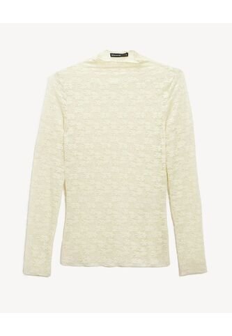 Camiseta Para Mujer Manga Larga Cuello Alto Color Amarillo Marca Seven Seven #28096491 Seven Seven