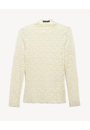 Camiseta Para Mujer Manga Larga Cuello Alto Color Amarillo Marca Seven Seven #28096491