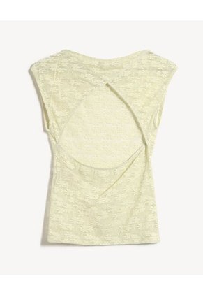 Camiseta Para Mujer Manga Corta Moda Color Amarillo Marca Seven Seven #28096487