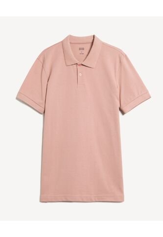 Polo Para Hombre Cuello Tejido Sin Bolsillo Color Rosado Marca Seven Seven #45110937 Seven Seven