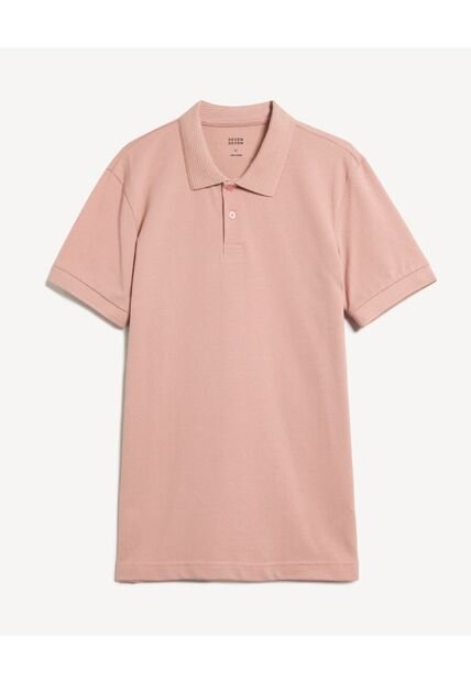 Polo Para Hombre Cuello Tejido Sin Bolsillo Color Rosado Marca Seven Seven #45110937