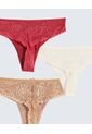 Panty Para Mujer Tanga Color Rojo Marca Seven Seven #28800103 de Seven Seven