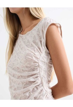 Camiseta Para Mujer Manga Corta Color Rosa  Marca Seven Seven #28096103