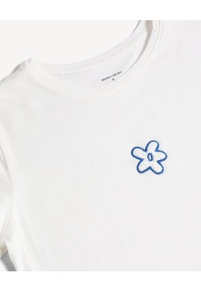 Camiseta Para Mujer Manga Corta Cuello Redondo Color Crudo Marca Seven Seven #28096547