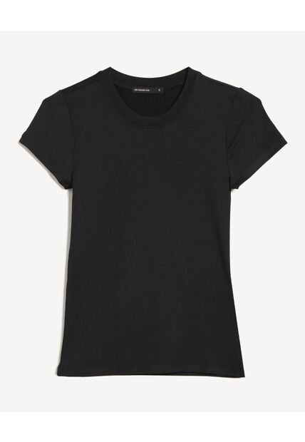 Camiseta Para Mujer Manga Corta Cuello Redondo Color Negro Marca Seven Seven #28096558