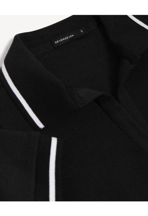 Camiseta Para Mujer Manga Corta Moda Color Negro Marca Seven Seven #28096555