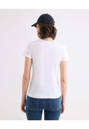 Camiseta Para Mujer Manga Corta Cuello Redondo Color Crudo Marca Seven Seven #28096546