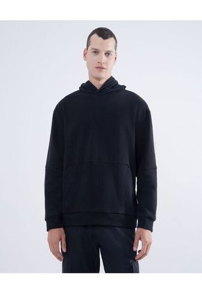 Buzo Para Hombre Hoodie Color Negro Marca Seven Seven #45060642