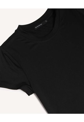 Camiseta Para Mujer Manga Corta Cuello Redondo Color Negro Marca Seven Seven #28096558