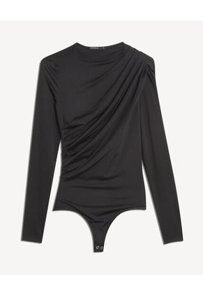 Camiseta Para Mujer Manga Larga Cuello Alto Color Negro Marca Seven Seven #28096523