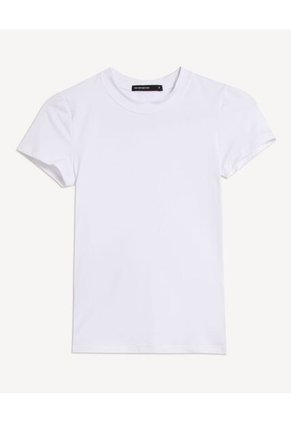 Camiseta Para Mujer Manga Corta Cuello Redondo Color Crudo Marca Seven Seven #28096556