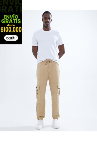 Pantalon Para Hombre Jogger Color Camel Marca Seven Seven #45070989 Seven Seven