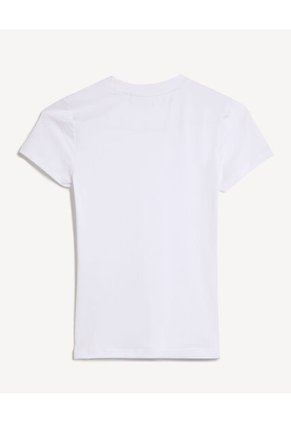 Camiseta Para Mujer Manga Corta Cuello Redondo Color Crudo Marca Seven Seven #28096556