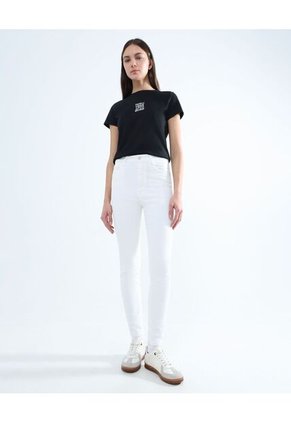 Jean Para Mujer Skinny Color Blanco Marca Seven Seven #28160838