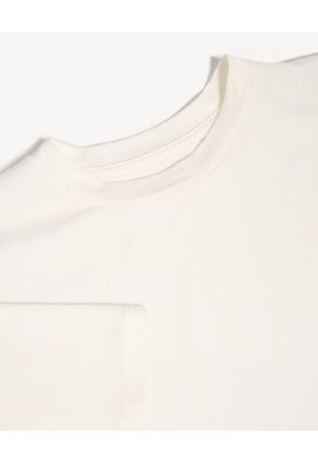 Camiseta Para Mujer Manga Corta Cuello Redondo Color Hueso Marca Seven Seven #28096570