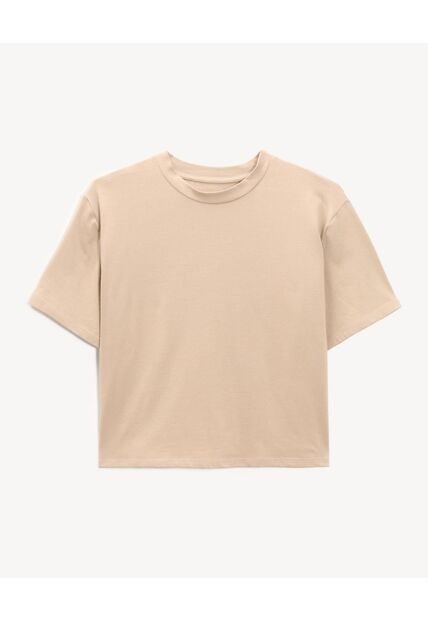 Camiseta Para Mujer Manga Corta Cuello Redondo Color Rosa Marca Seven Seven #28096571