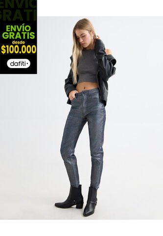 Jean Para Mujer Mom Color Gris  Marca Seven Seven #28160900 Seven Seven