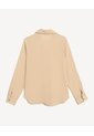 Blusa Fluida Cuello Abierto  Para Mujer Avena Seven Seven de Seven Seven