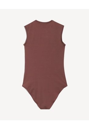 Camiseta Para Mujer Manga Sisa Moda Color Café Marca Seven Seven #28096578