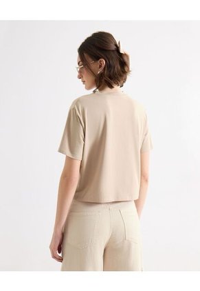 Camiseta Para Mujer Manga Corta Cuello Redondo Color Rosa Marca Seven Seven #28096571