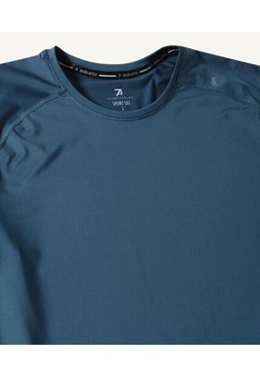 Camiseta Manga Corta Hombre Seven Poliéster Azul 45091982-50718