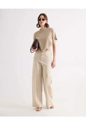 Camiseta Para Mujer Manga Corta Cuello Redondo Color Rosa Marca Seven Seven #28096571