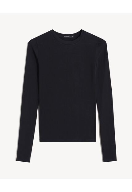 Camiseta Para Mujer Manga Larga Cuello Redondo Color Negro Marca Seven Seven #28096566