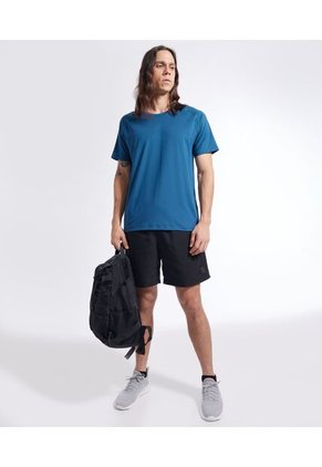 Camiseta Manga Corta Hombre Seven Poliéster Azul 45091982-50718