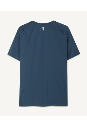 Camiseta Manga Corta Hombre Seven Poliéster Azul 45091982-50718