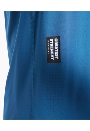 Camiseta Manga Corta Hombre Seven Poliéster Azul 45091982-50718