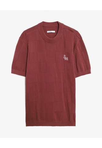 Camiseta Tejida Texturizada  Para Hombre Vino Seven Seven Seven Seven