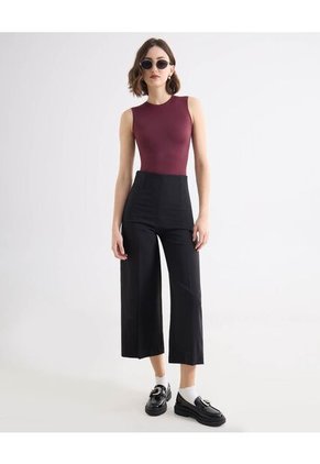 Camiseta Para Mujer Manga Sisa Moda Color Vino Marca Seven Seven #28096580