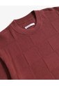 Camiseta Tejida Texturizada  Para Hombre Vino Seven Seven de Seven Seven