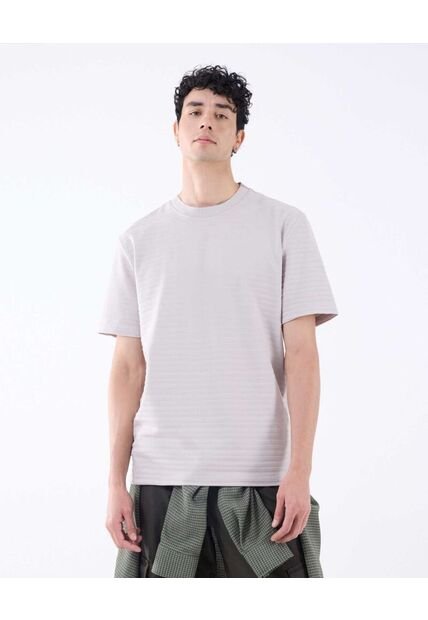 Camiseta Para Hombre Manga Corta Color Gris Claro Marca Seven Seven #45092598