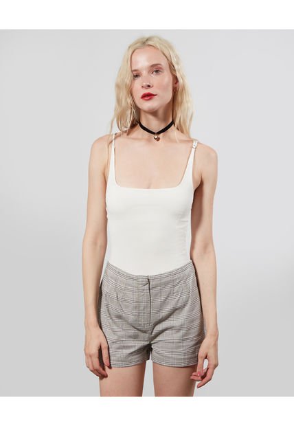 Short Para Mujer  Color Crema Marca Seven Seven #28190956